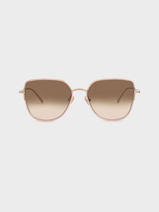 Seraphina Butterfly Sunglasses, Pink, hi-res