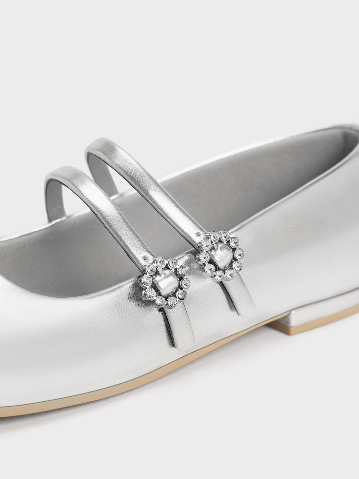 Girls silver mary janes sale