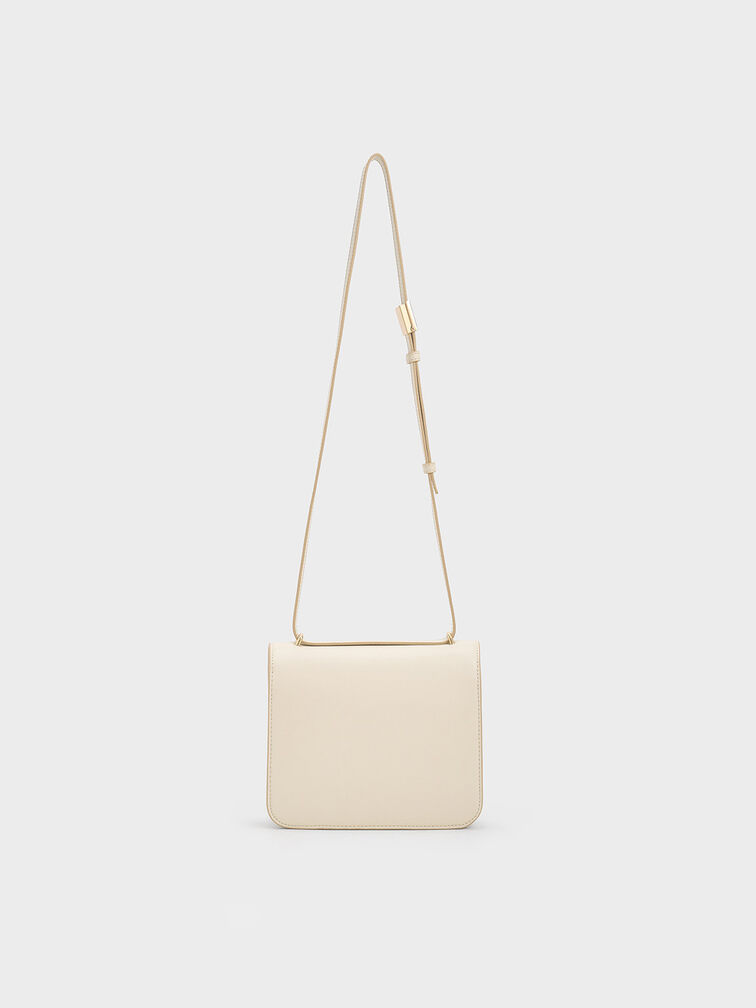 Bolso tipo caja Violetta, Beige, hi-res