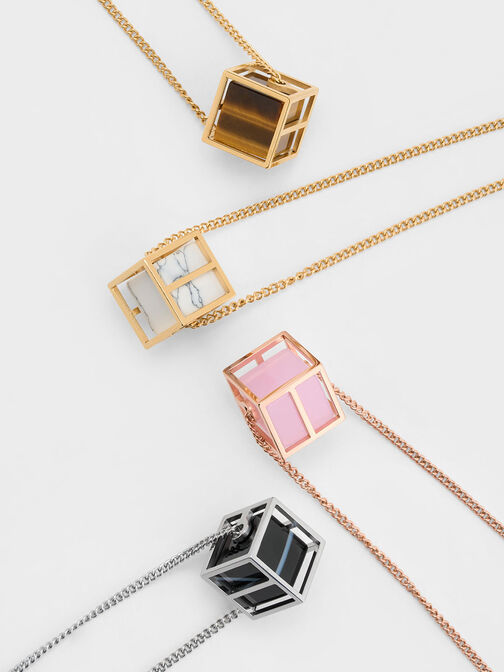 Briar Square Necklace, Rose Gold, hi-res