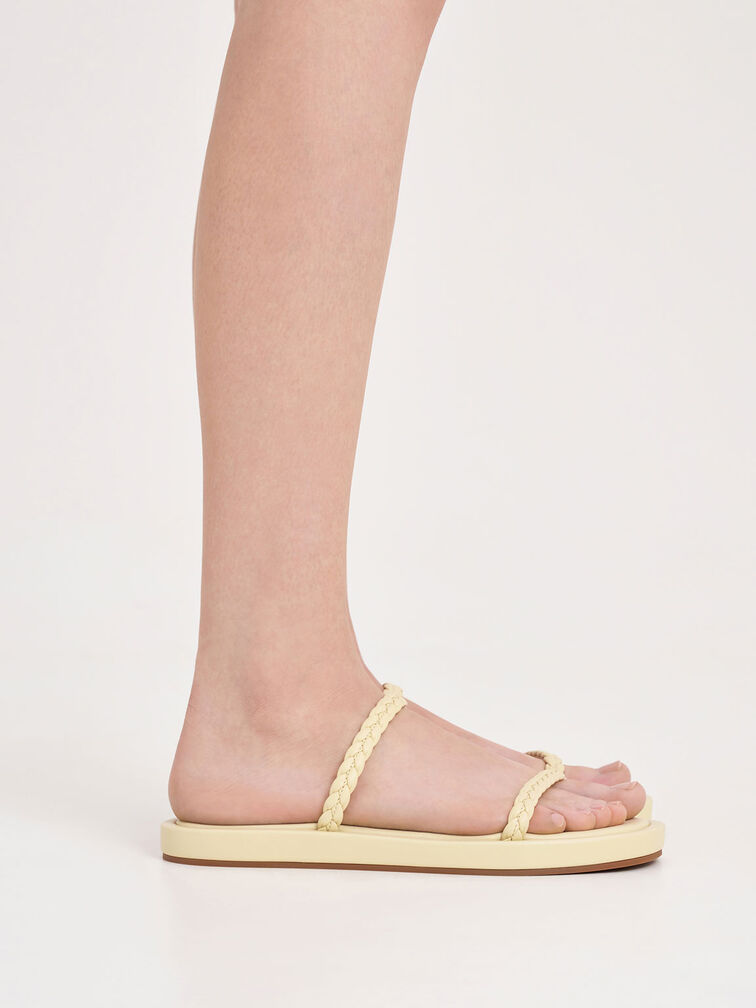 Butter Braided Slides - CHARLES & KEITH SG