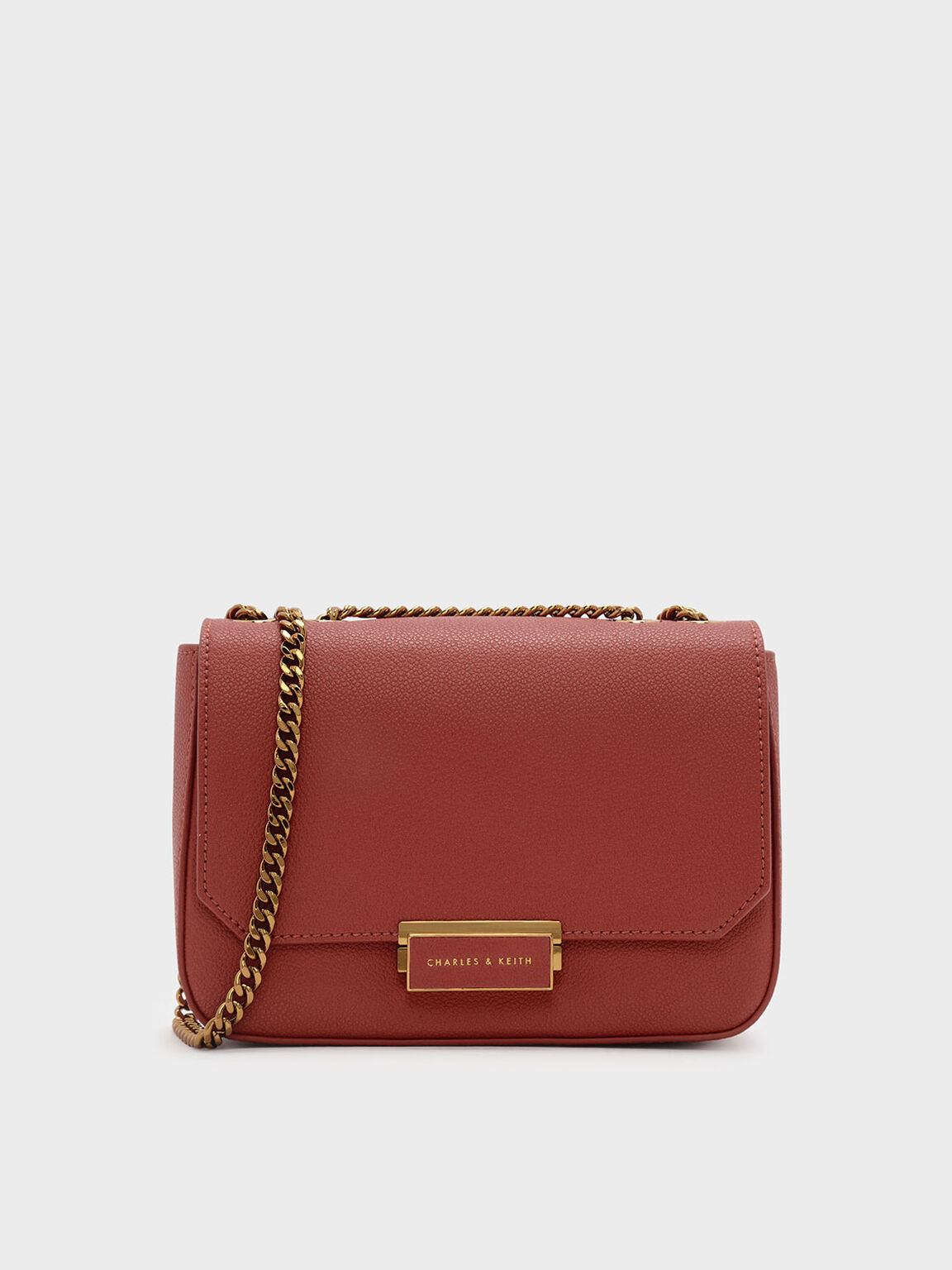 Brick Classic Push Lock Crossbody Bag Charles Keith Us