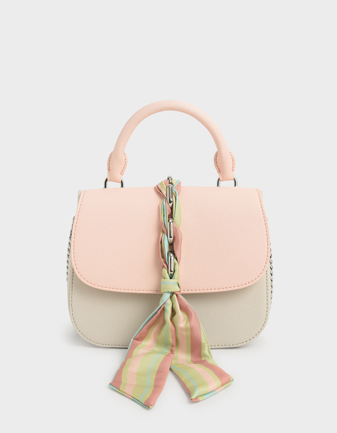 charles and keith light pink bag
