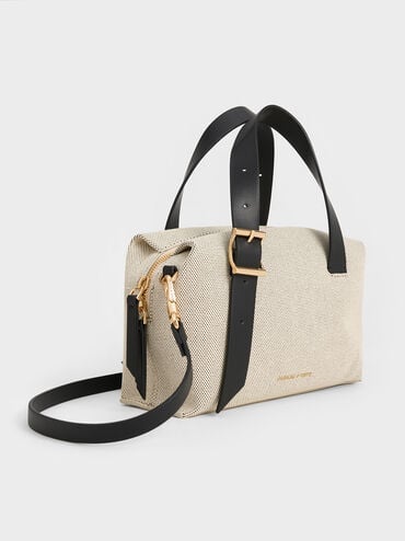 Bolso de bolos Marceline de lona, Multicolor, hi-res