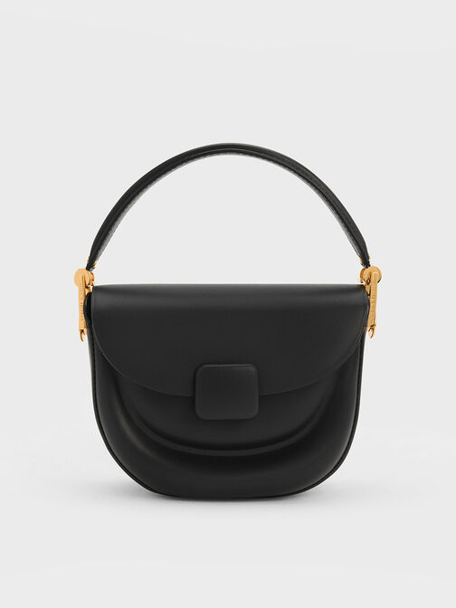 Koa Half-Moon Saddle Bag, Black, hi-res