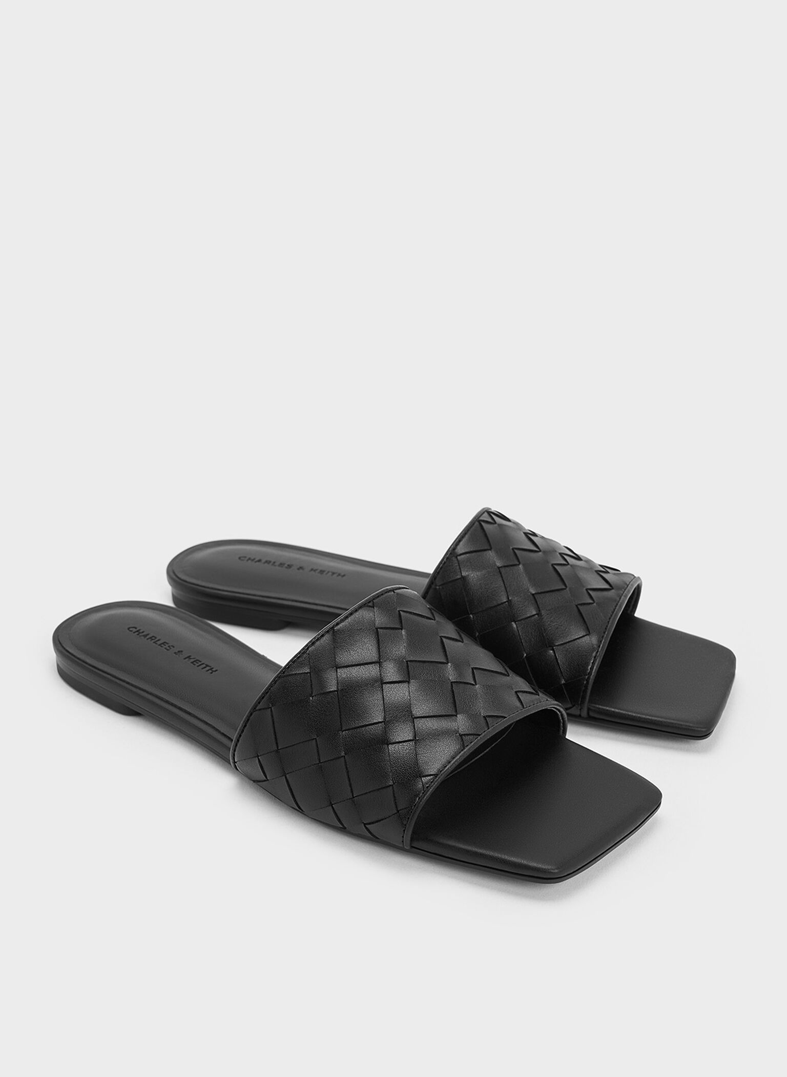 Sandalias entrelazadas, Negro, hi-res