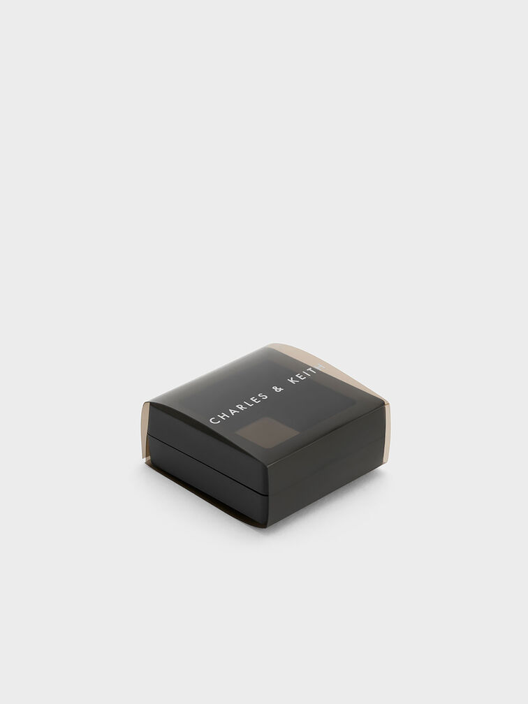 Breloque en forme de boule ornée de flocon de neige et de cristaux Athalia, Or, hi-res