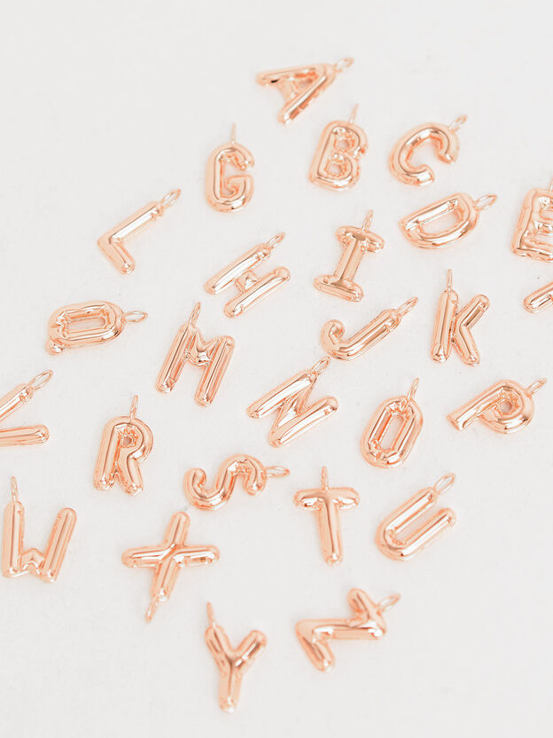 Alphabet 'Q' Charm, Rose Gold, hi-res