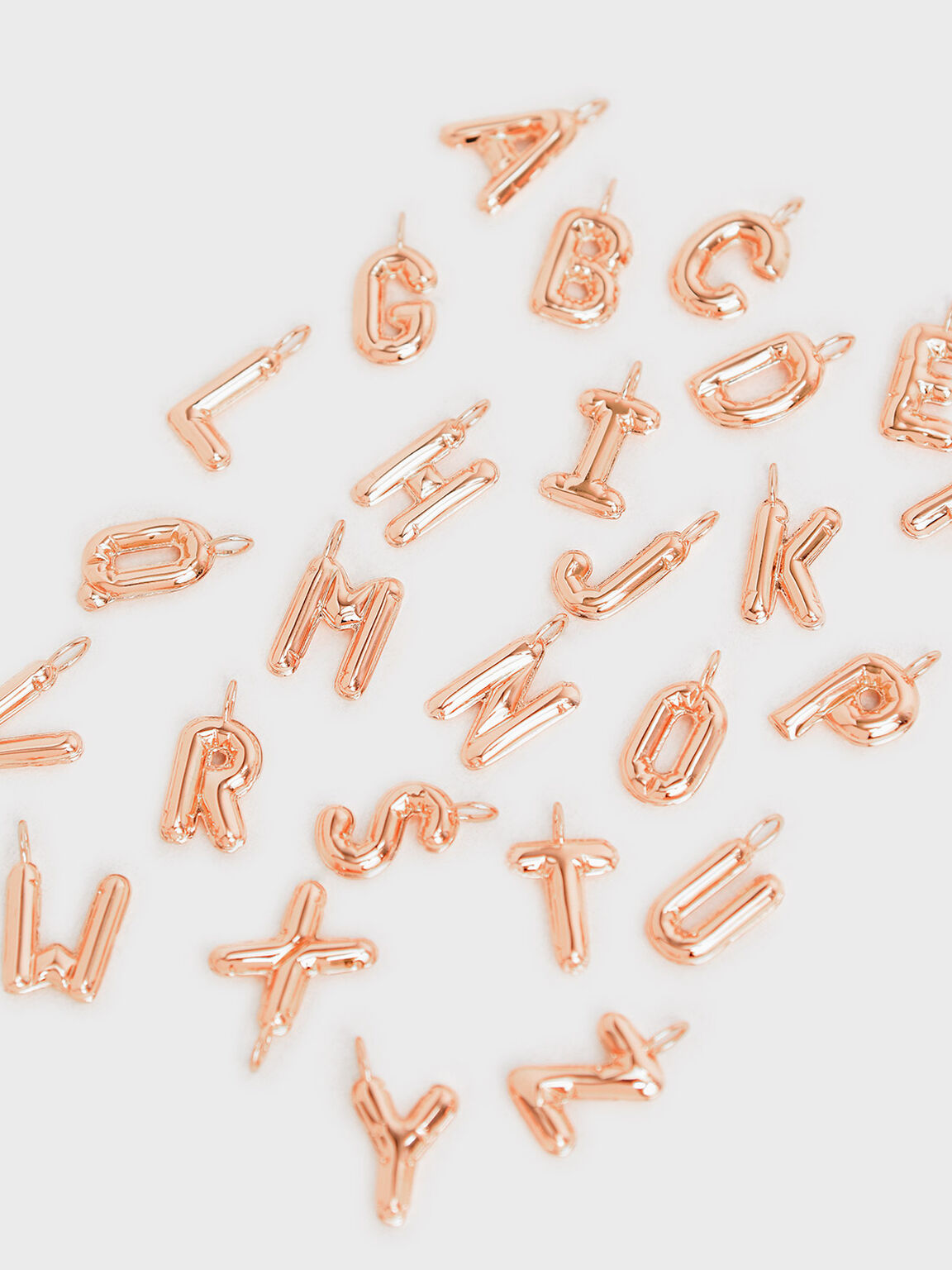 Alphabet 'R' Charm, Rose Gold, hi-res