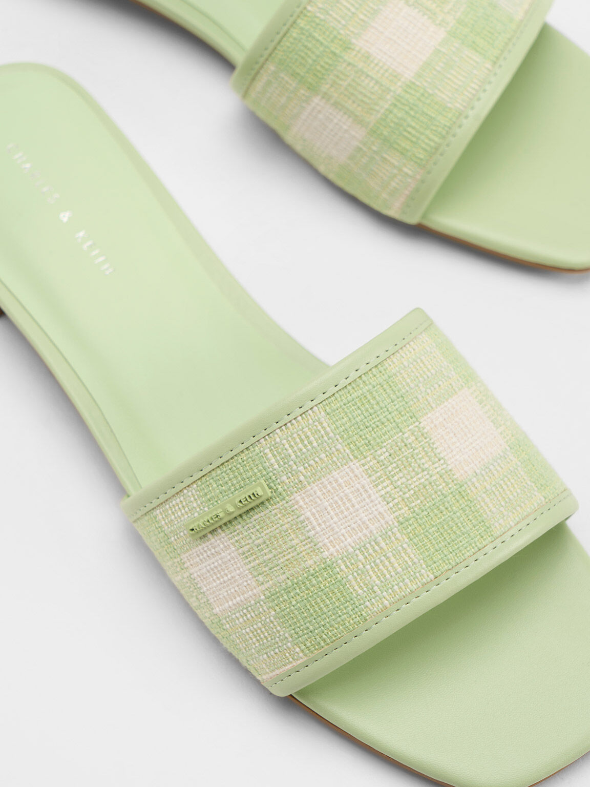 Mint green flat discount sandals