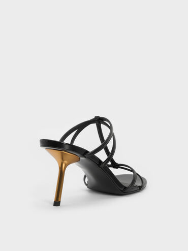 Crossover T-Bar Strappy Mules, Black Box, hi-res