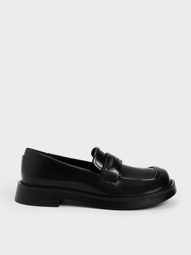 Penelope Penny Loafers, Black, hi-res