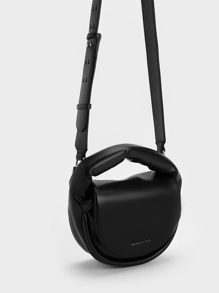 Yama Padded Handle Bag, Noir, hi-res