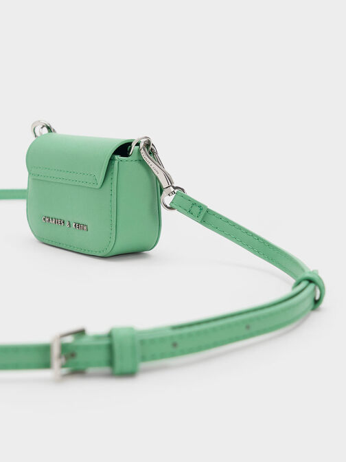 Micro Koa Square Push-Lock Bag, Green, hi-res