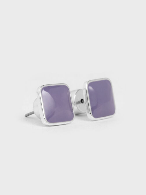 Ellowyn 方塊耳針, 紫丁香色, hi-res