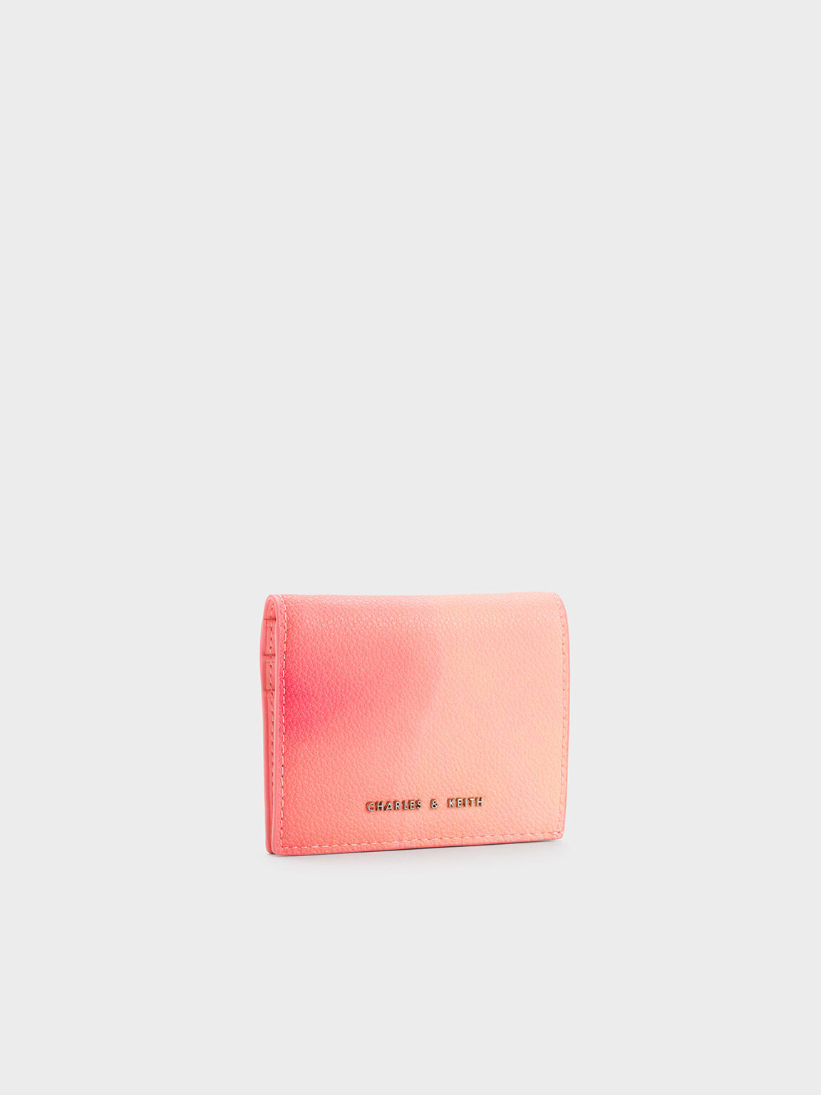 Marble-Print Small Wallet, Pink, hi-res