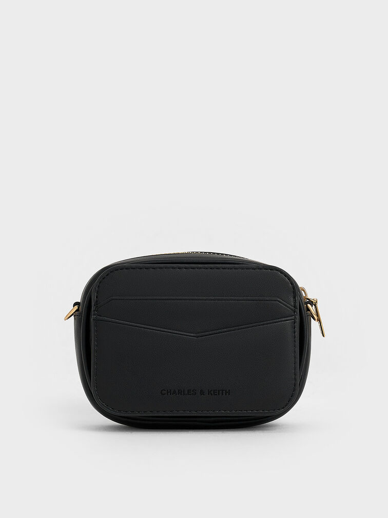 Arwen Quilted Mini Bag, Black, hi-res