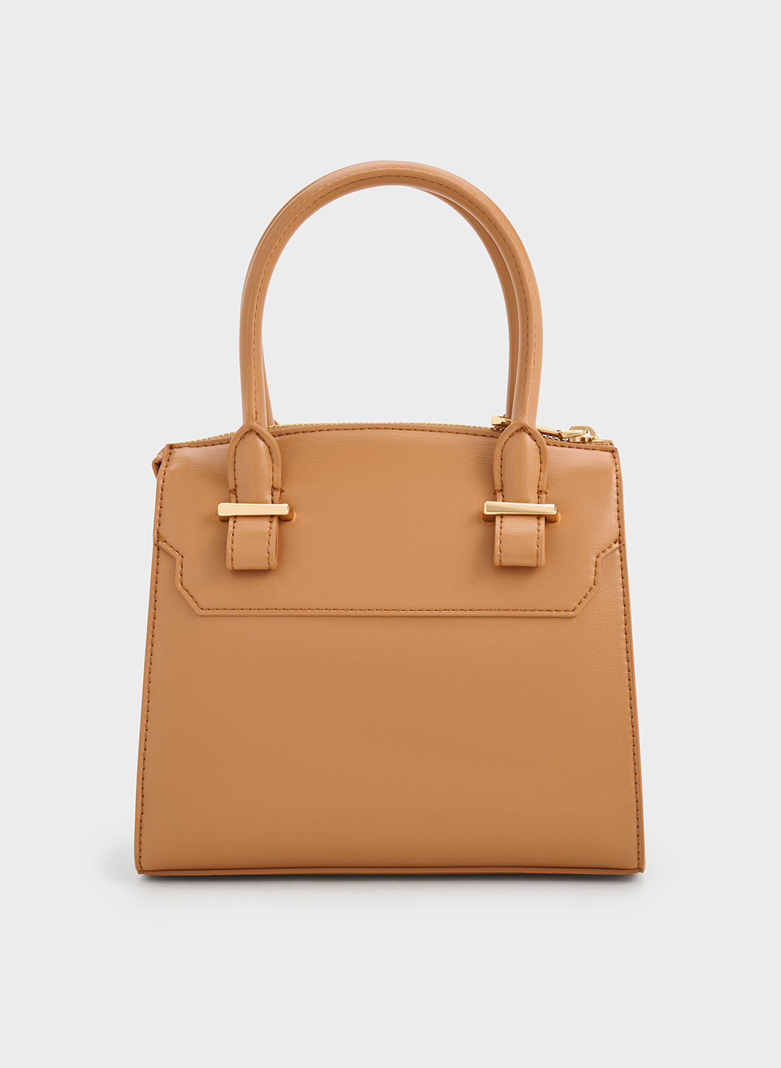 Bolso tote estructurado Temmie, Toffee, hi-res