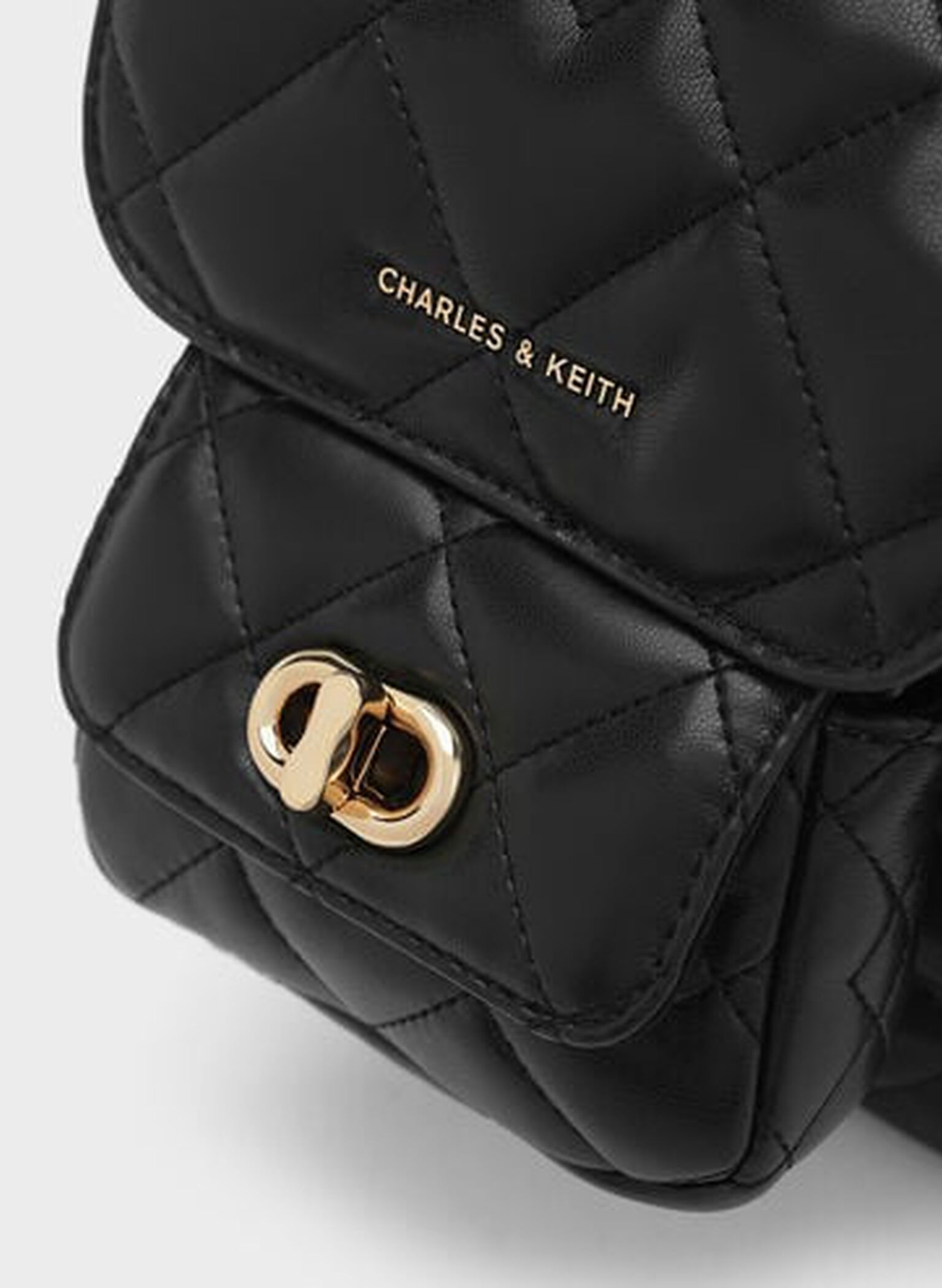 Mochila acolchoada Aubrielle, Black, hi-res