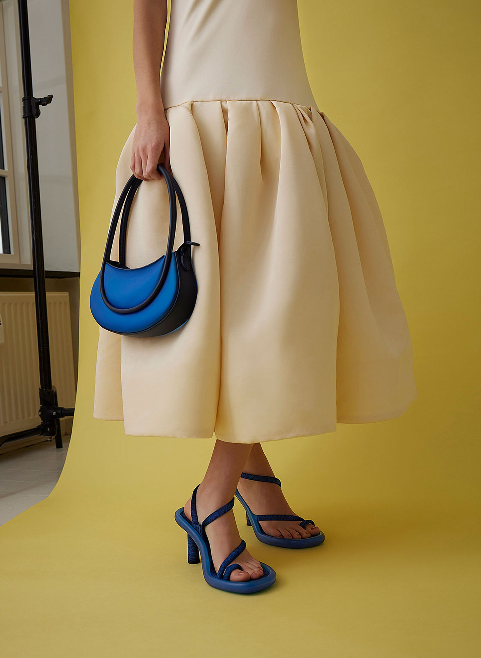 Graphic Top Handle Shoulder Bag, Blue, hi-res