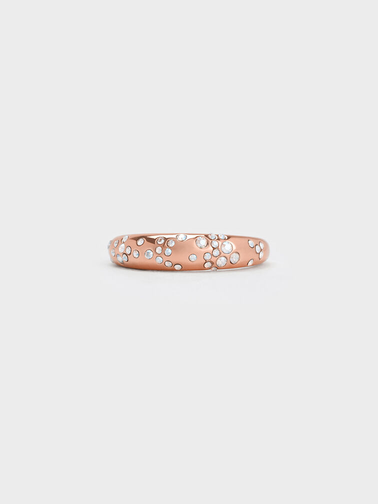 Reverie Crystal Dome Ring, Rose Gold, hi-res