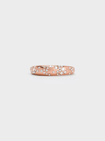 Anillo Reverie estilo c�pula de cristal, Oro rosa, hi-res