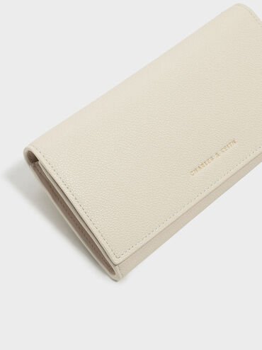 Basic Long Wallet, Ivory, hi-res