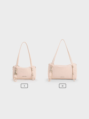 Levy Nylon Shoulder Bag, Soft Pink, hi-res
