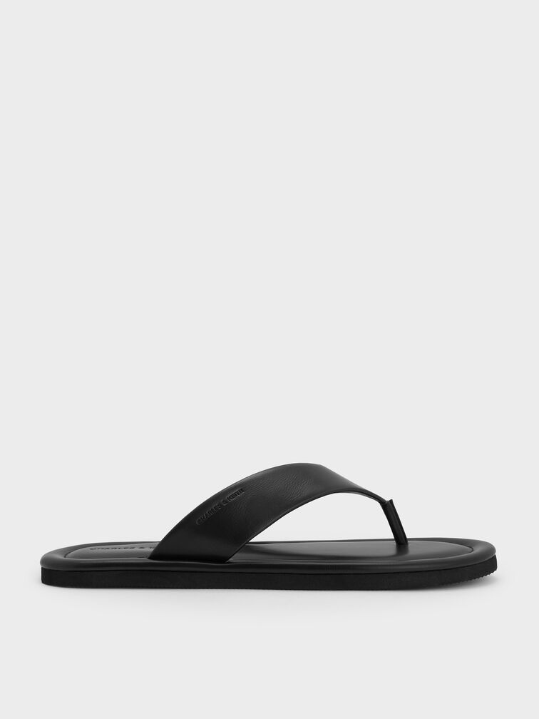 Trinah Thong Sandals, Black, hi-res