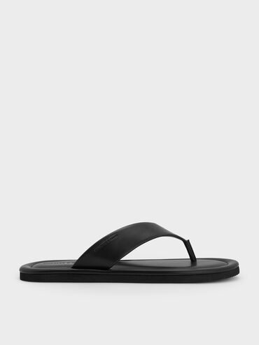 Trinah Thong Sandals, Black, hi-res