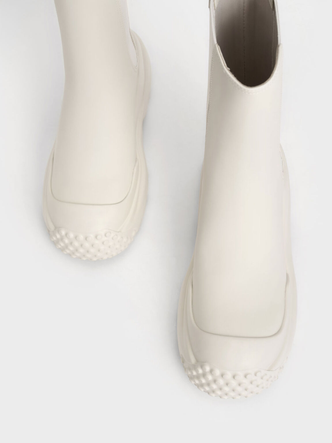 Elba Round-Toe Chelsea Boots, Chalk, hi-res