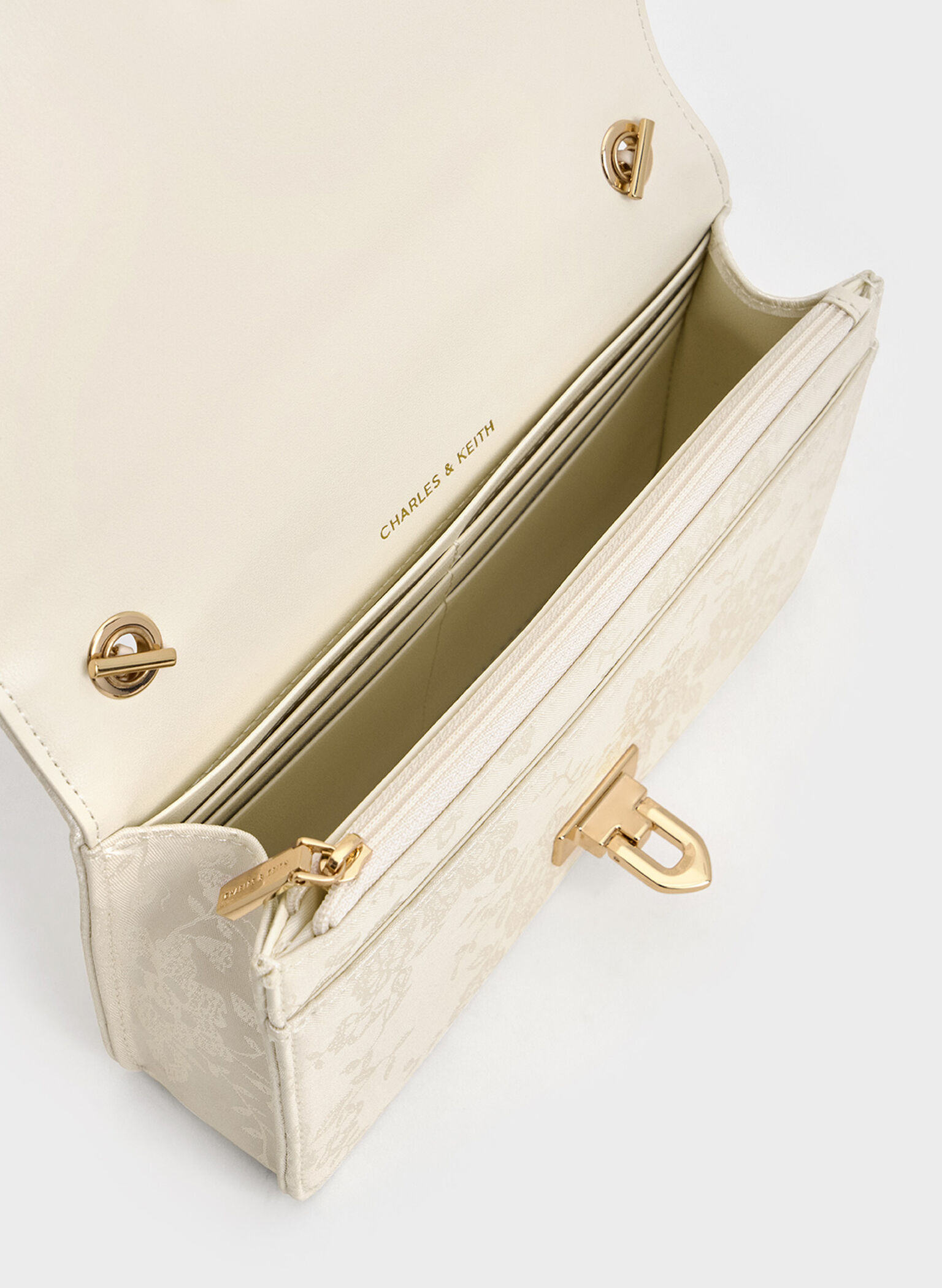 Jacquard Mini Bag, Cream, hi-res