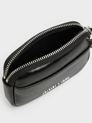 Tatiana Zip-Around Card Holder, Noir, hi-res