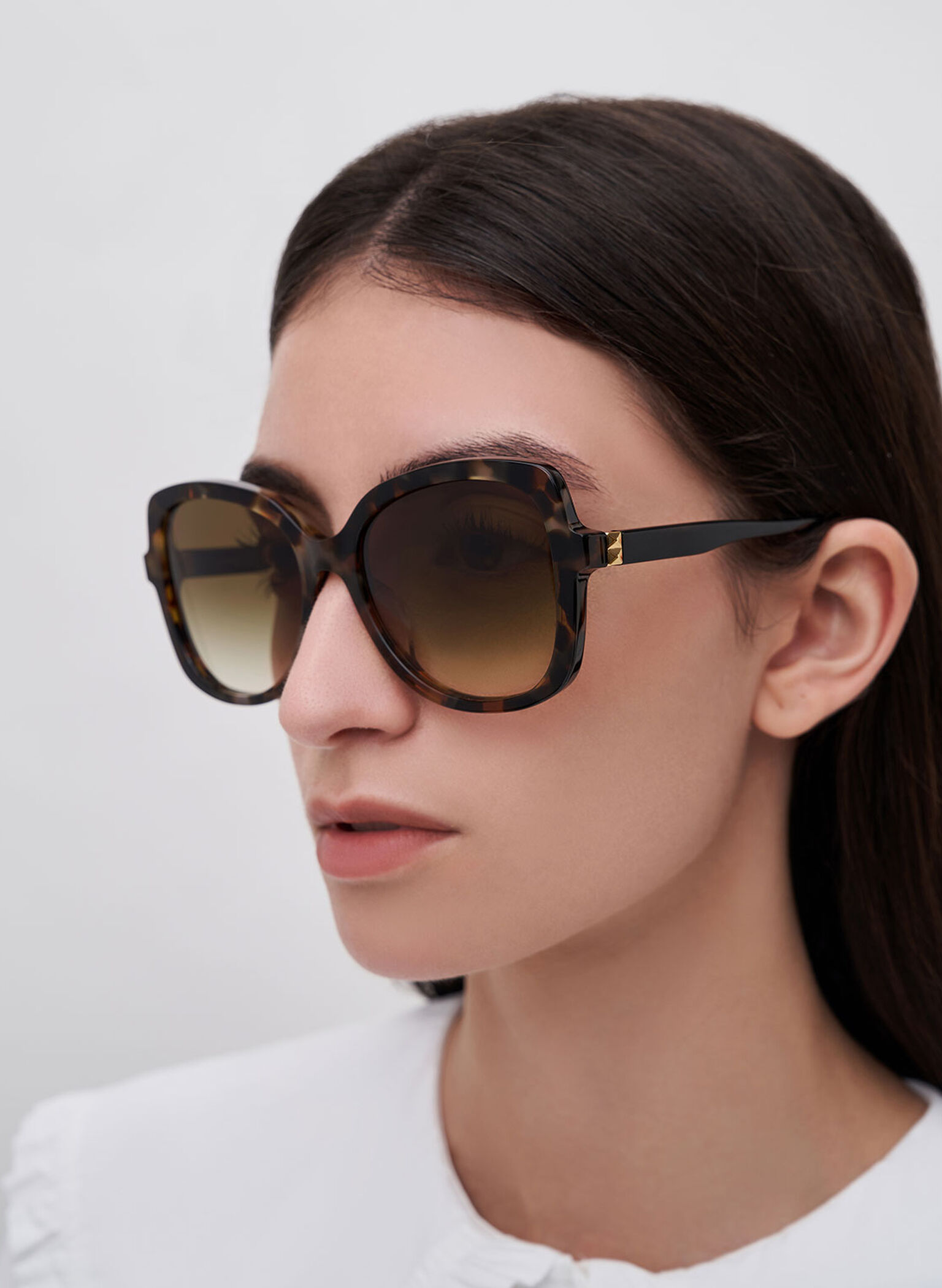 Recycled Acetate Tortoiseshell Butterfly Sunglasses, T. Shell, hi-res