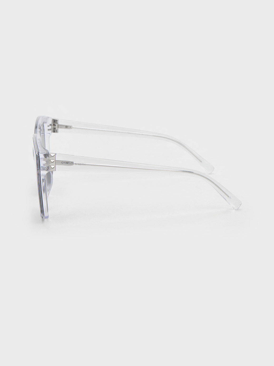 Clear Recycled Acetate Classic Butterfly Sunglasses - CHARLES & KEITH US