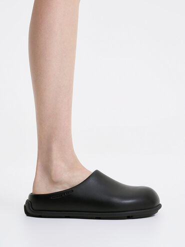 Molly Flat Mules, Black, hi-res