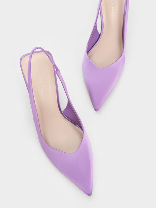 水晶弧形跟尖頭鞋, 紫色, hi-res
