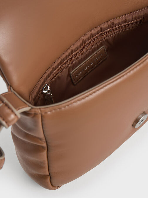 Moore Padded Shoulder Bag, Tan, hi-res