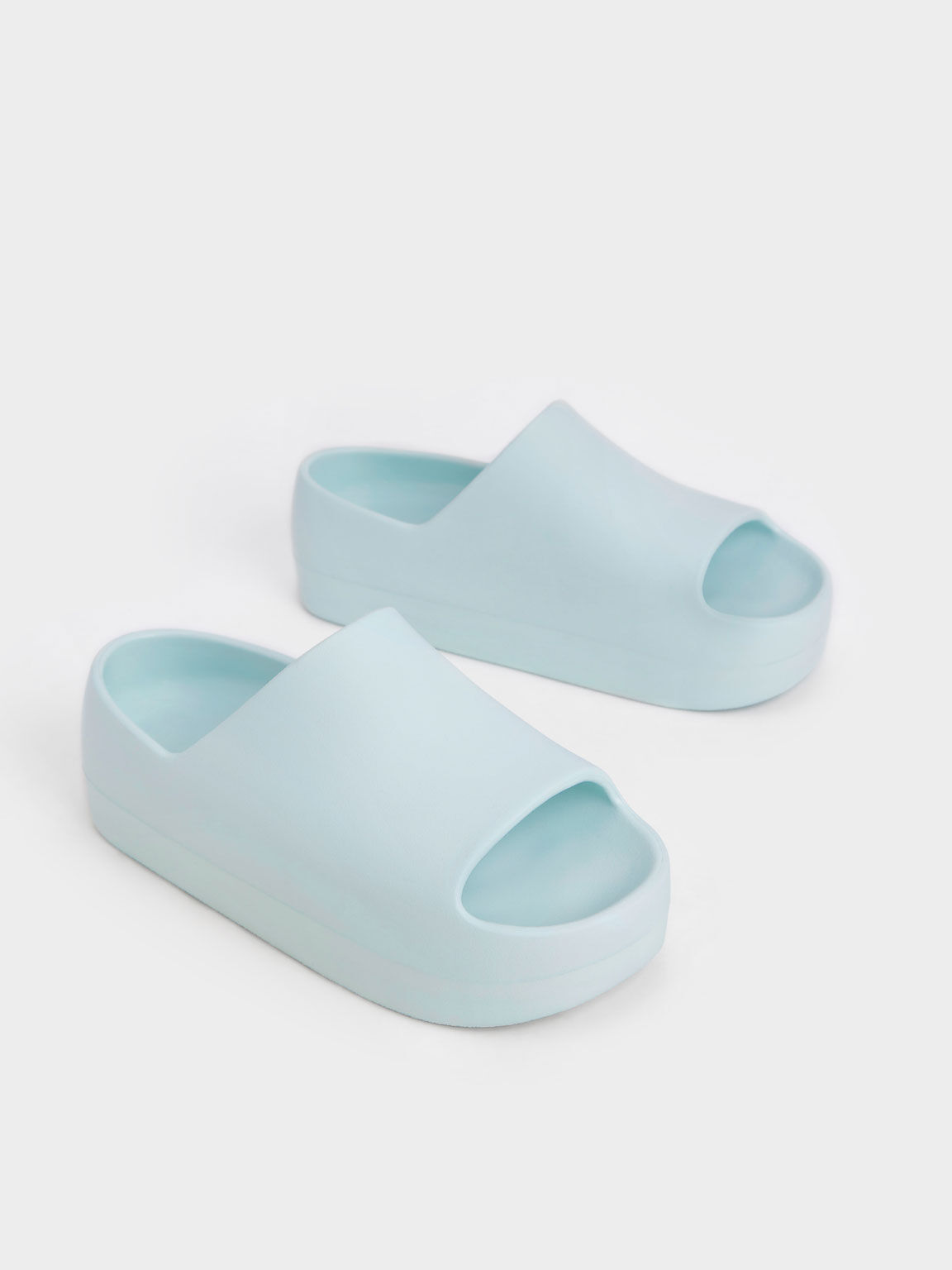 Morgan Platform Slide Sandals, Mint Green, hi-res