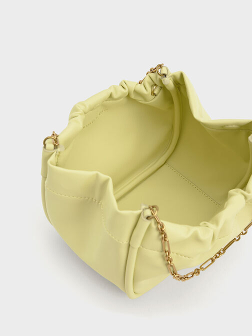 Solange Double Chain Handle Slouchy Bag, Butter, hi-res
