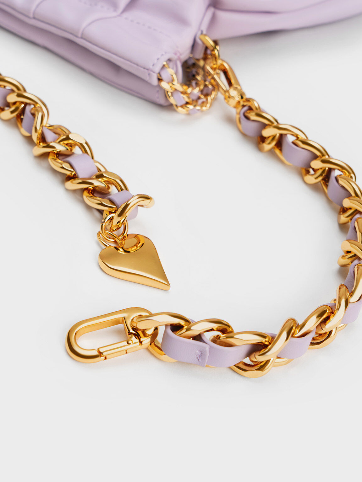 Duo Double Chain Hobo Bag, Lilac, hi-res