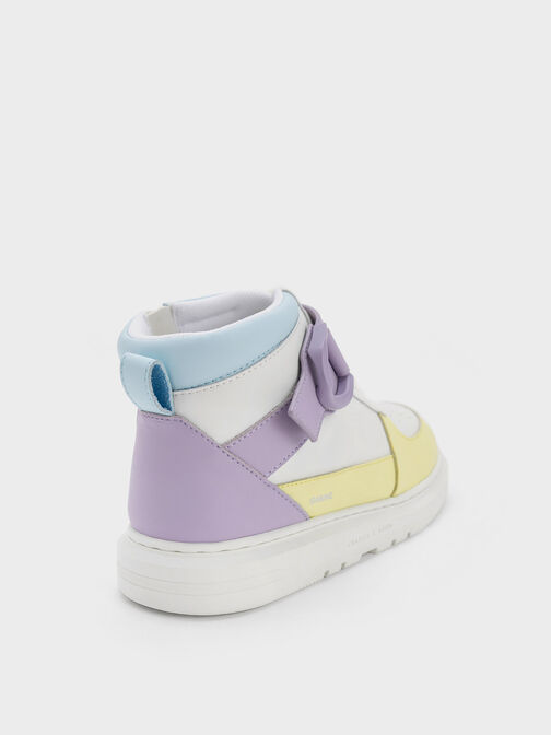 Girls' Gabine Leather High-Top Sneaker, Multi, hi-res