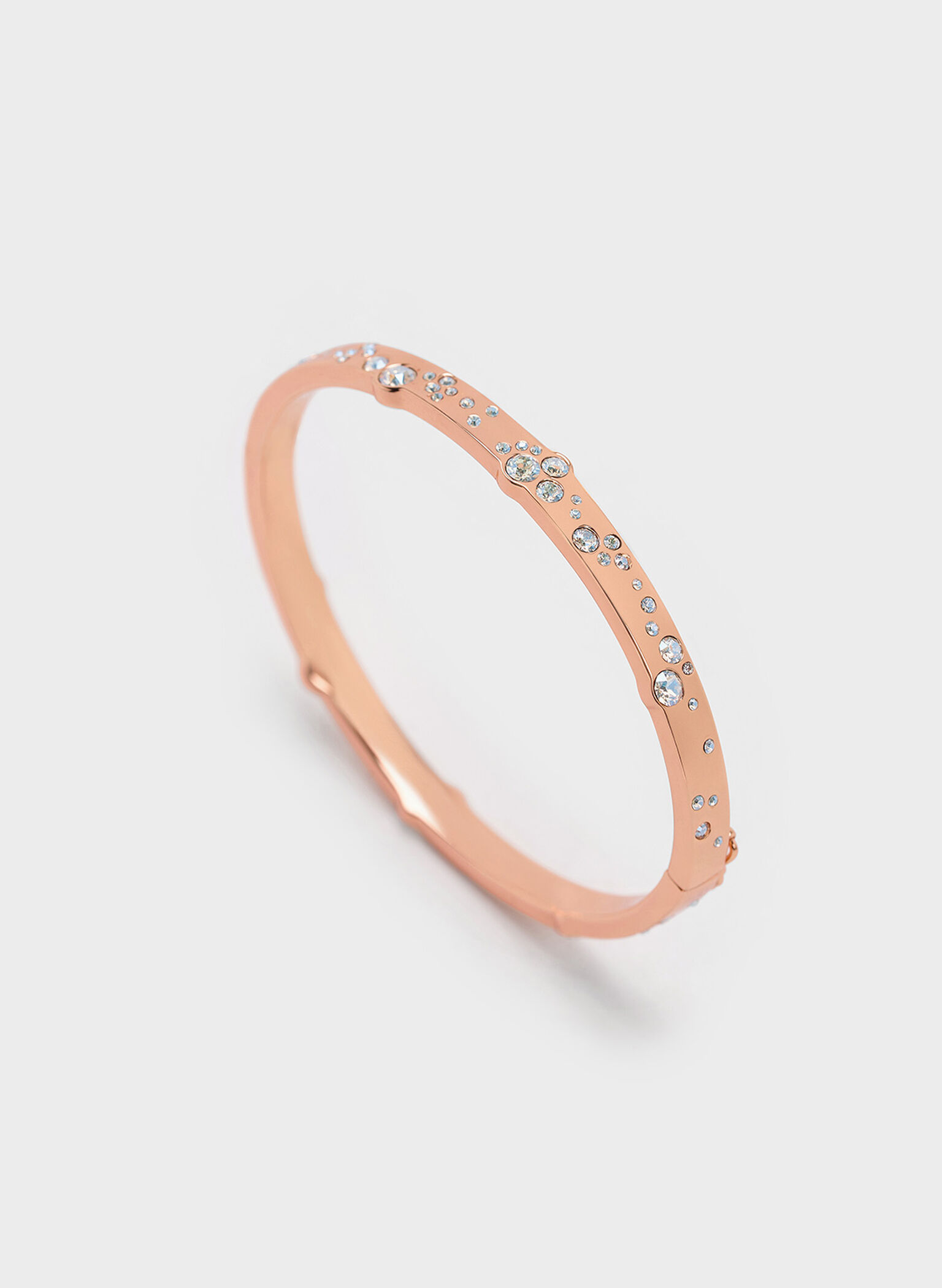 Reverie Crystal Bangle, Rose Gold, hi-res