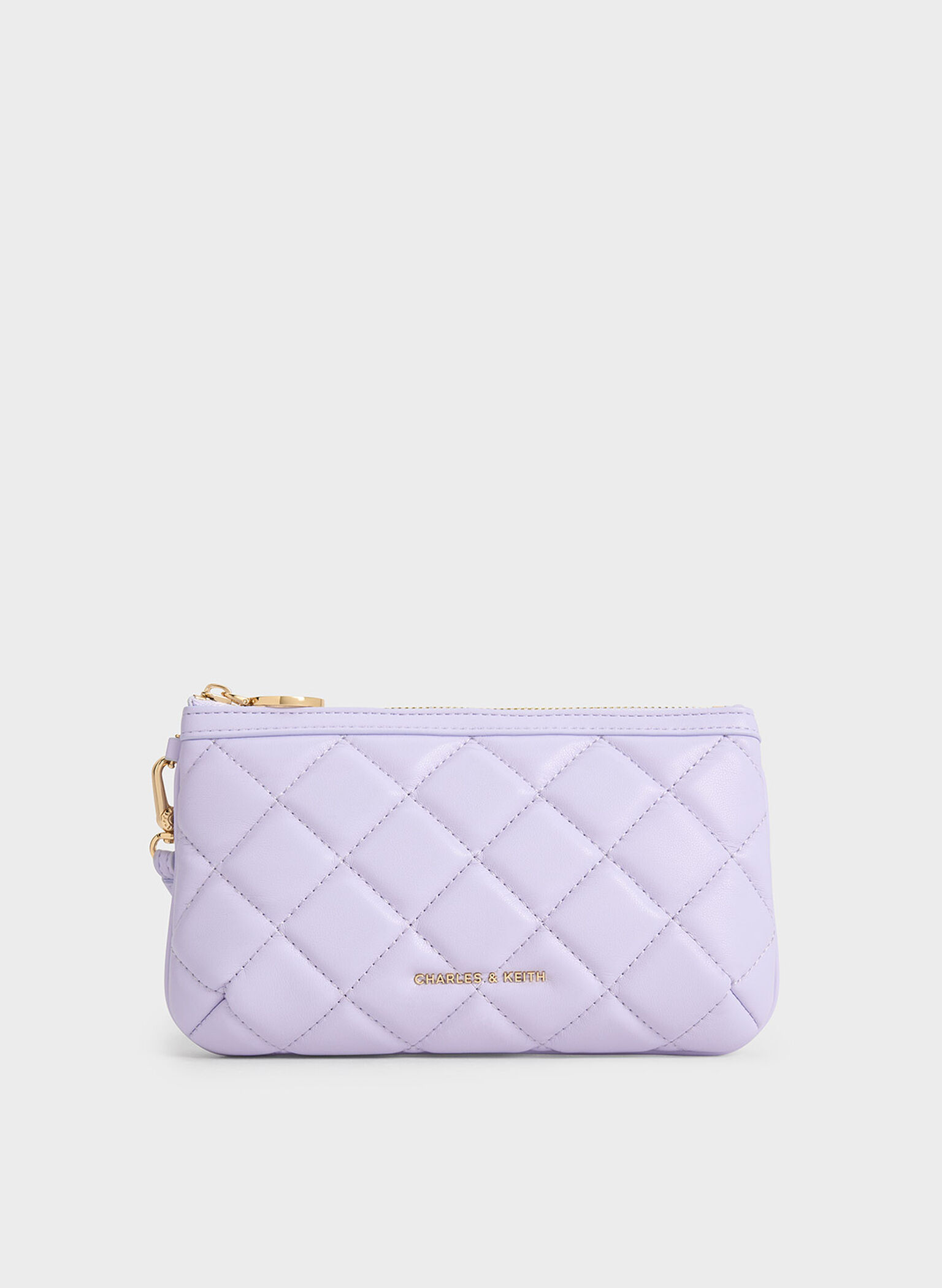 Cressida Quilted Wristlet, Lilac, hi-res