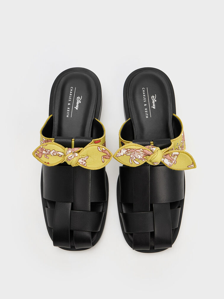 Judy Hopps Interwoven Knotted Mules, Black, hi-res