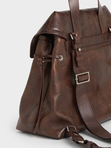 Noane Backpack, Distressed Coffee, hi-res