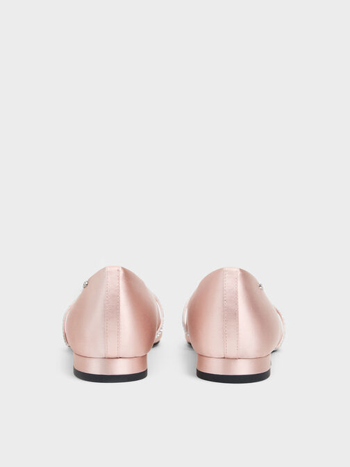 Gem Crossover Ballet Flats, Pink, hi-res