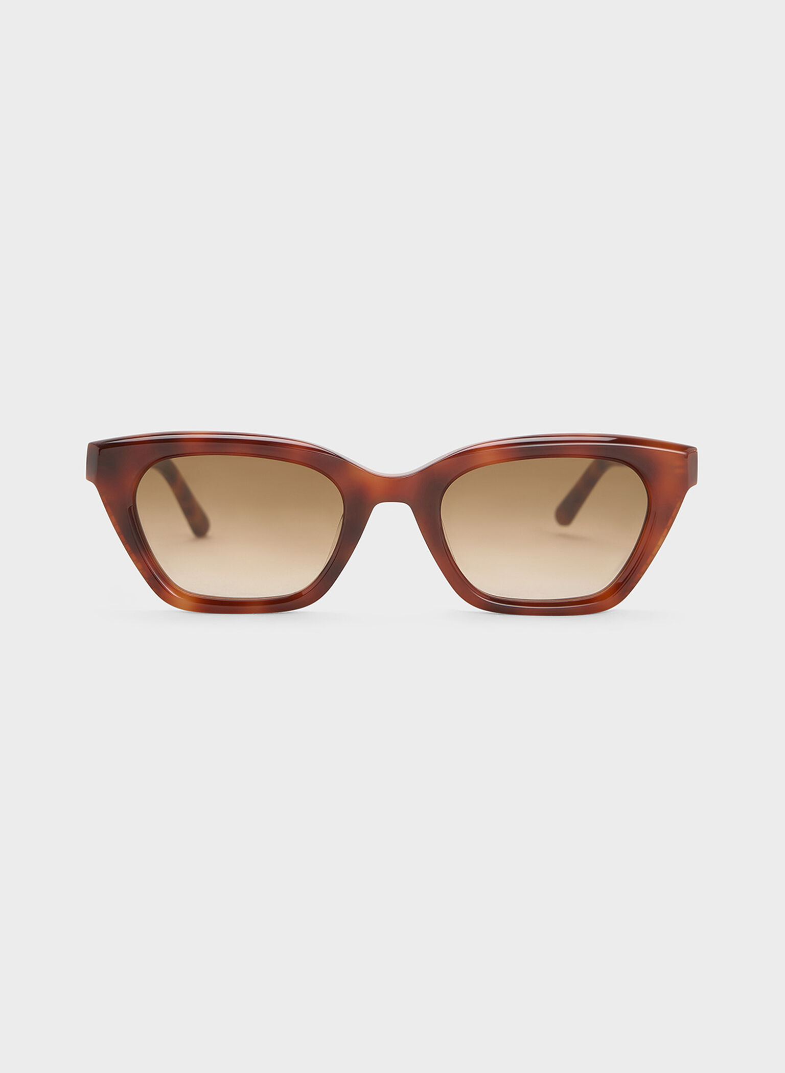 Vesta Tortoiseshell Angular Cat-Eye Sunglasses, T. Shell, hi-res