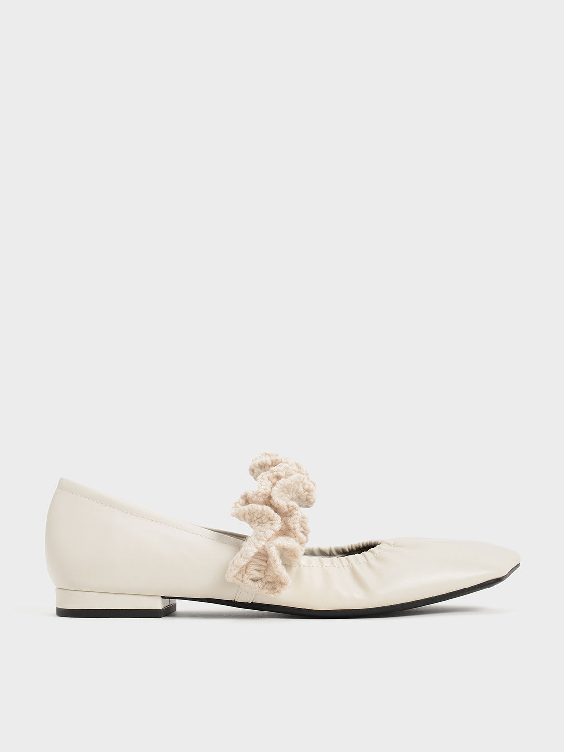 Ruffle Strap Mary Janes, Chalk, hi-res