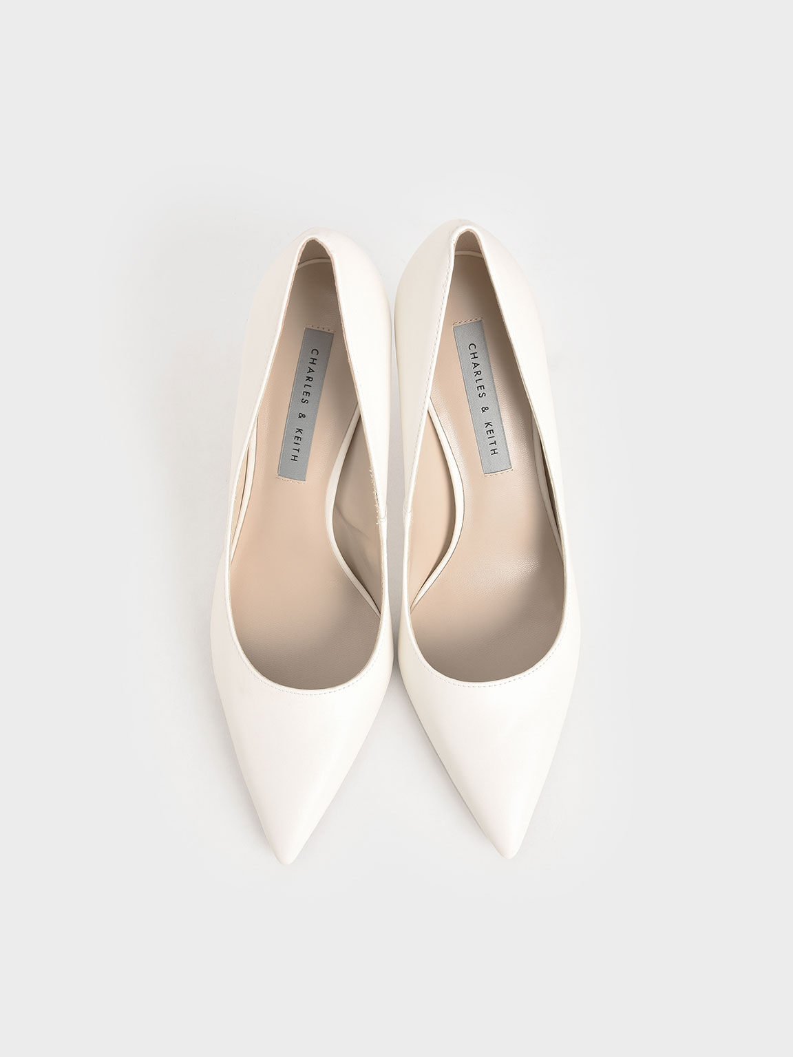 Classic Stiletto Heel Pumps, Cream, hi-res